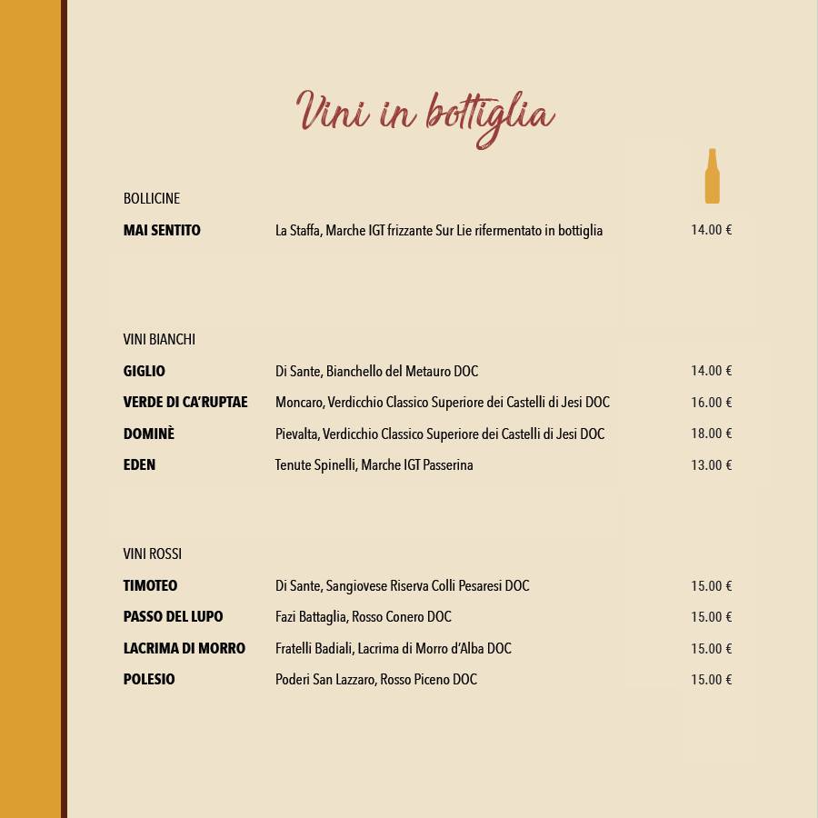 Menu di Pizza Party 