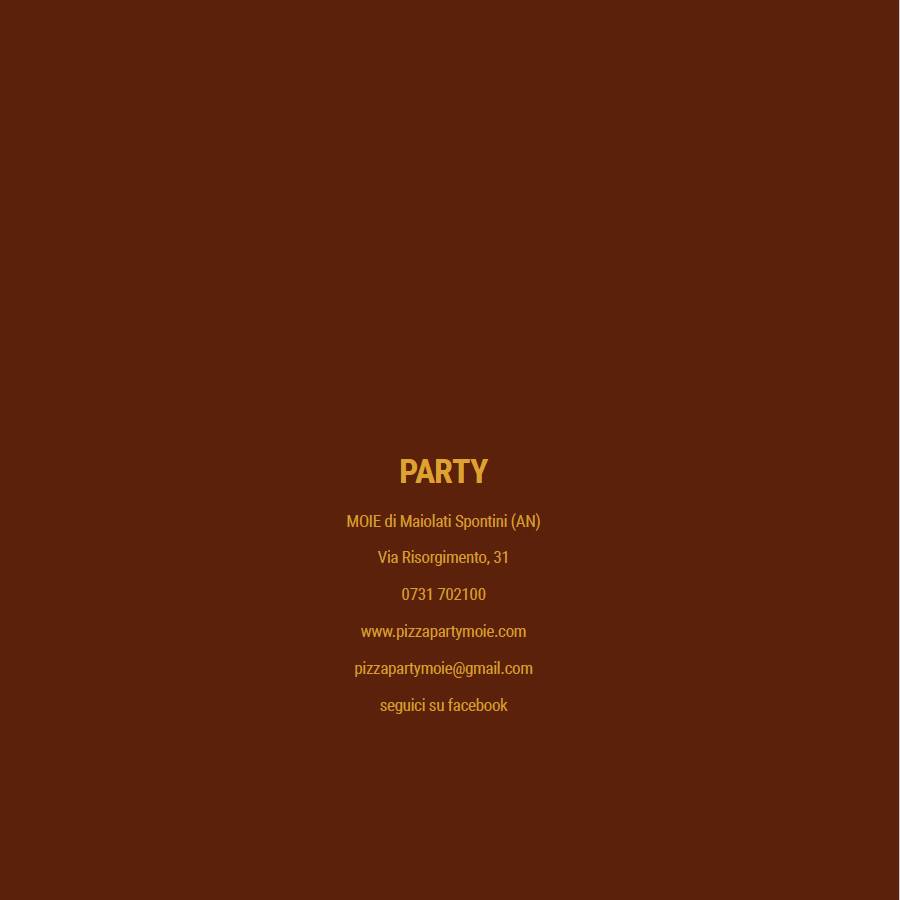 Menu di Pizza Party 