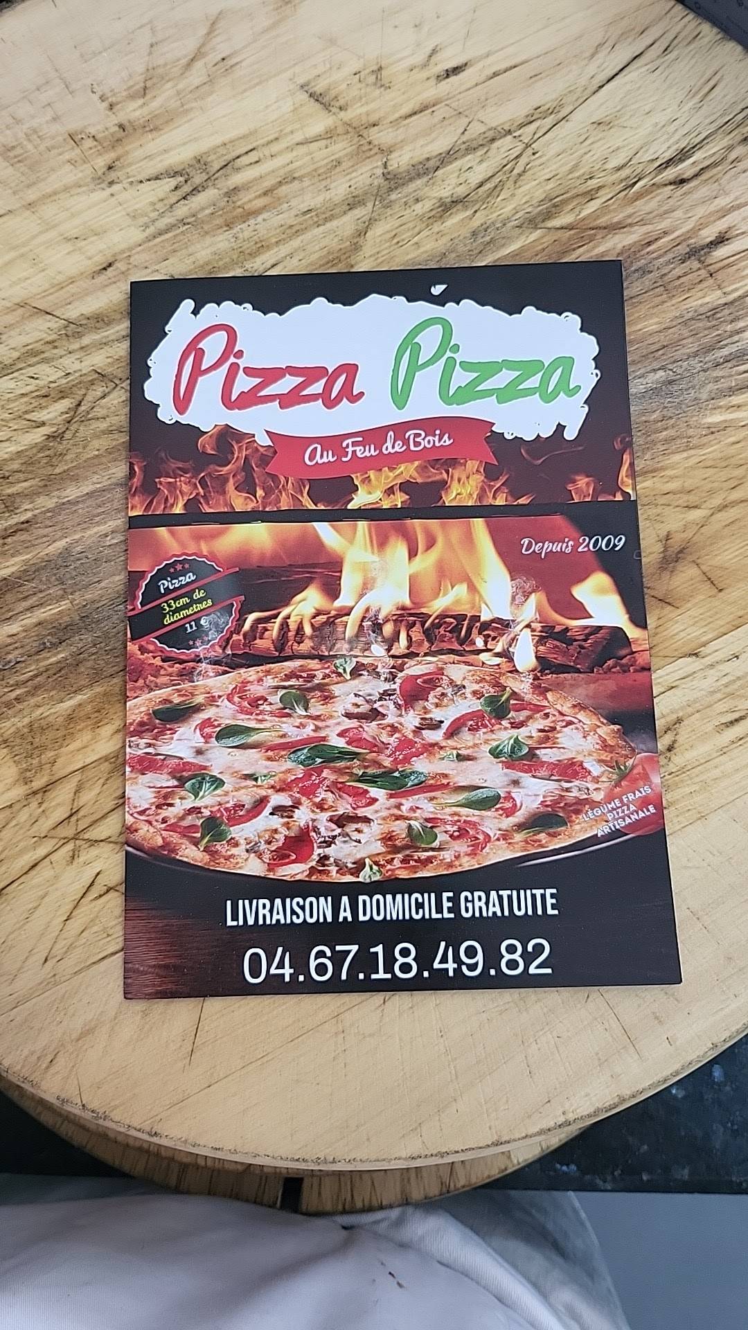 Menu de Pizza Pizza