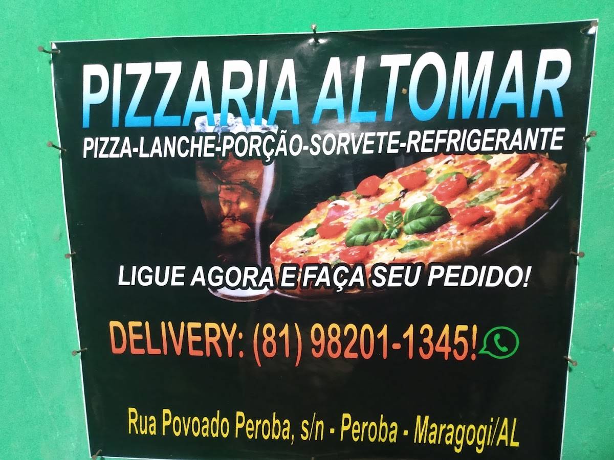 Pizzaria Altomar cardápio