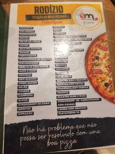 Pizzaria Estação da Mata cardápio