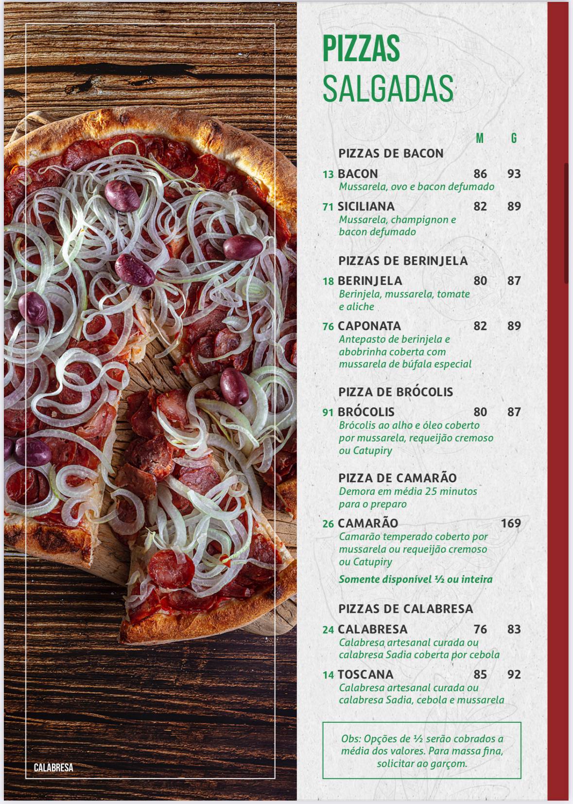 Pizzaria Marcoluccio - Pizzaria em Santana cardápio
