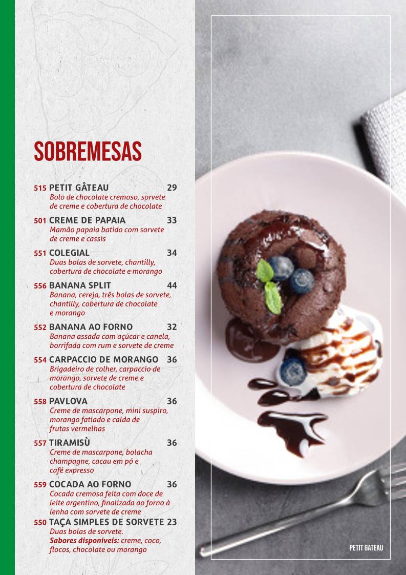 Pizzaria Marcoluccio - Pizzaria em Santana cardápio