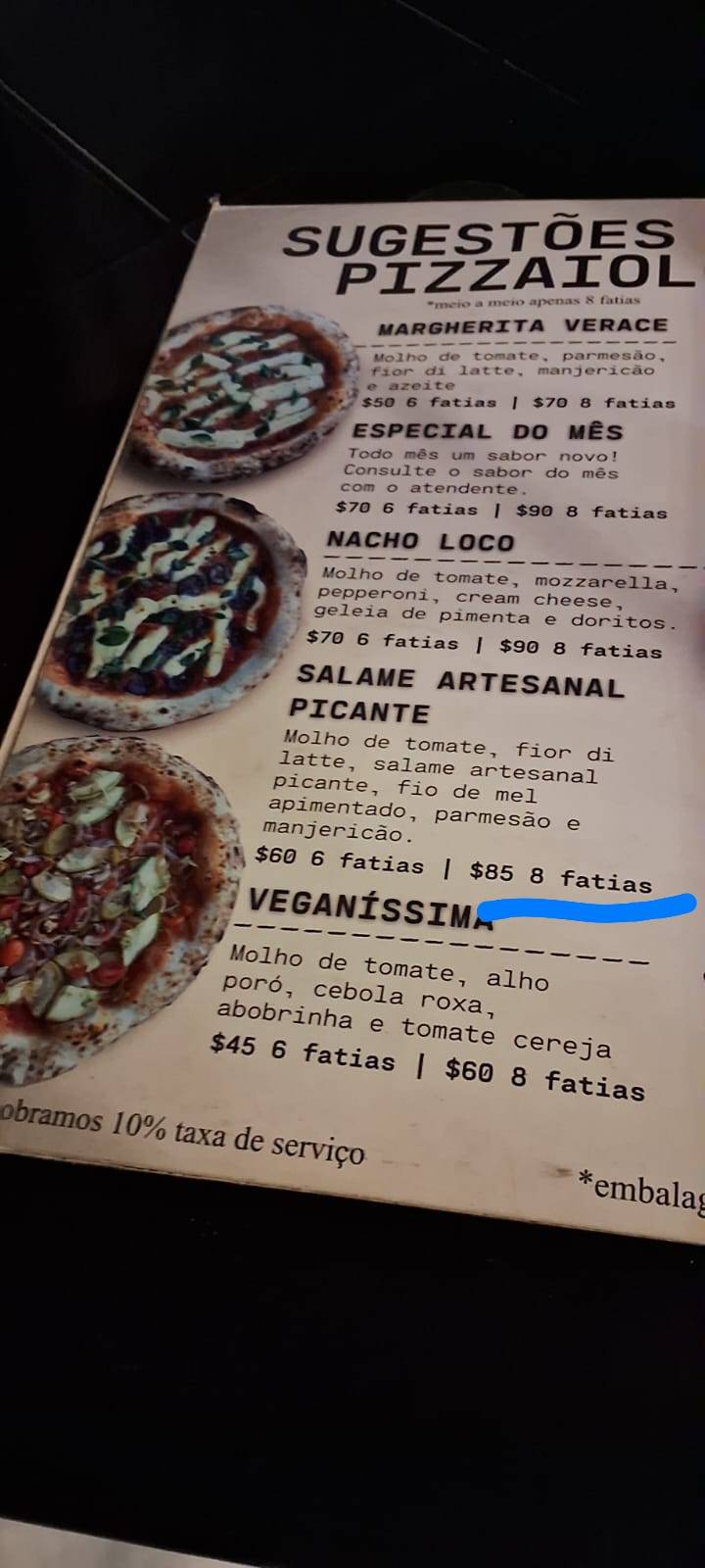 Pizzaria Matteos Pizza Napoletana cardápio