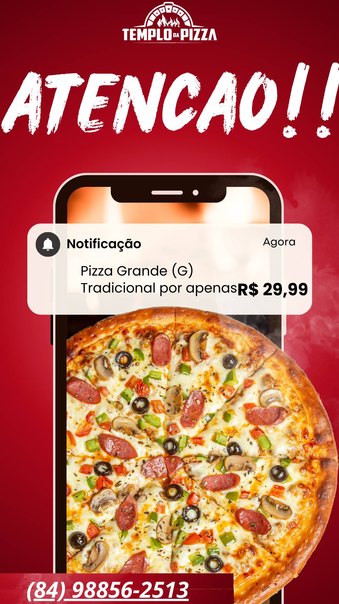 Pizzaria Templo Da Pizza cardápio