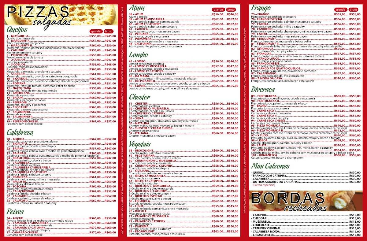 Pizzaria e Esfiharia Nova Candieiro cardápio