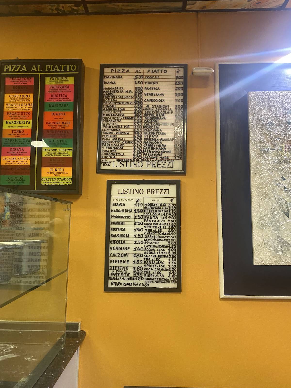 Menu di Pizzeria Da Asporto 