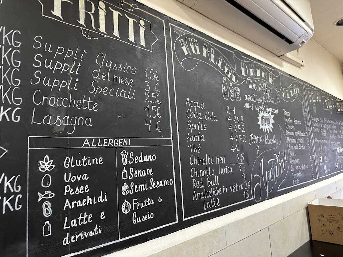Menu di Forno da Milvio 