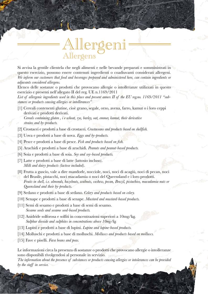 Menu di Pizzeria Grume Milano