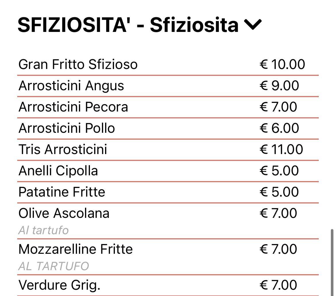 Menu di Il Furioso 