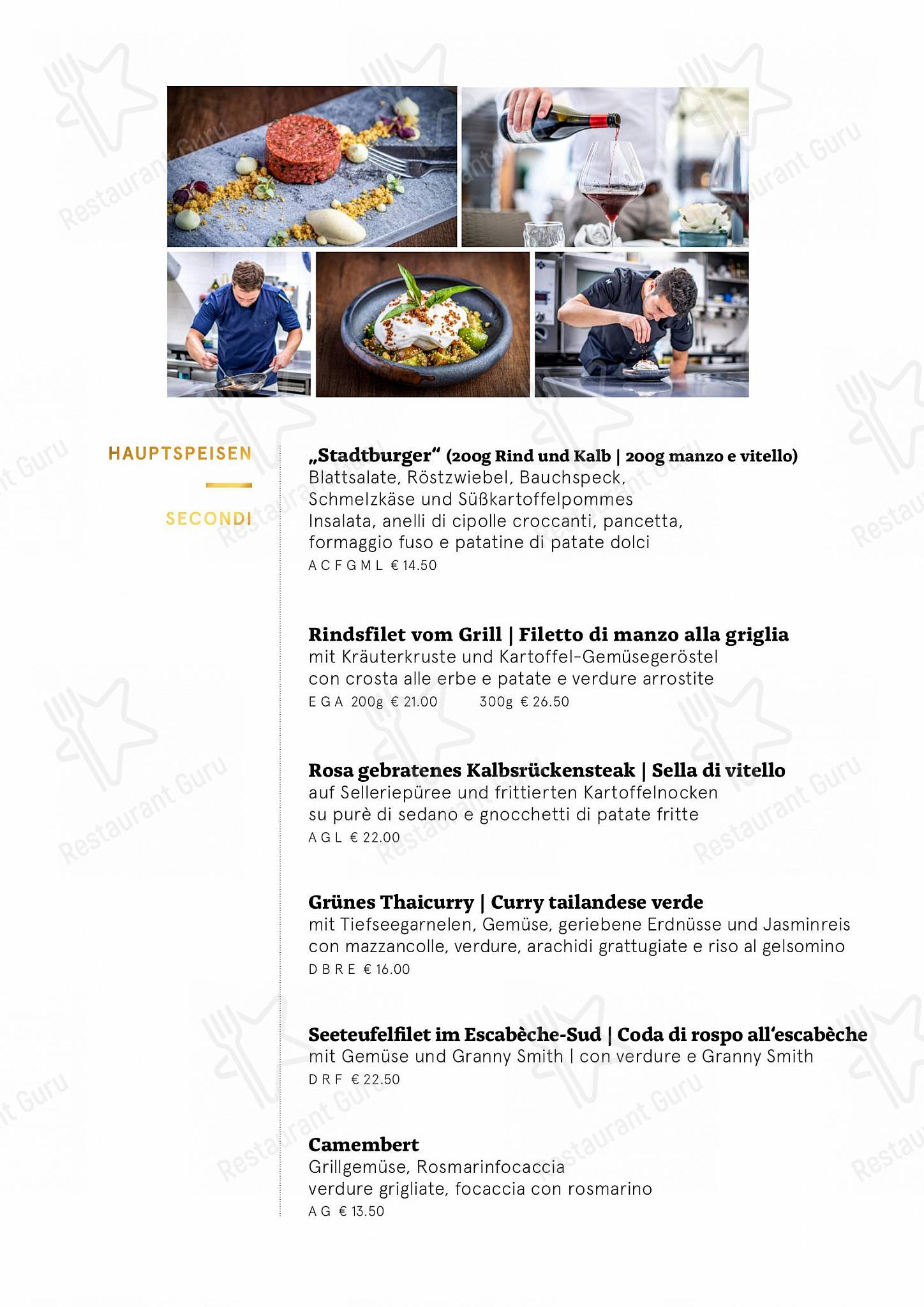 Wine Menu per Restaurant Pizzeria Kolping in Vipiteno