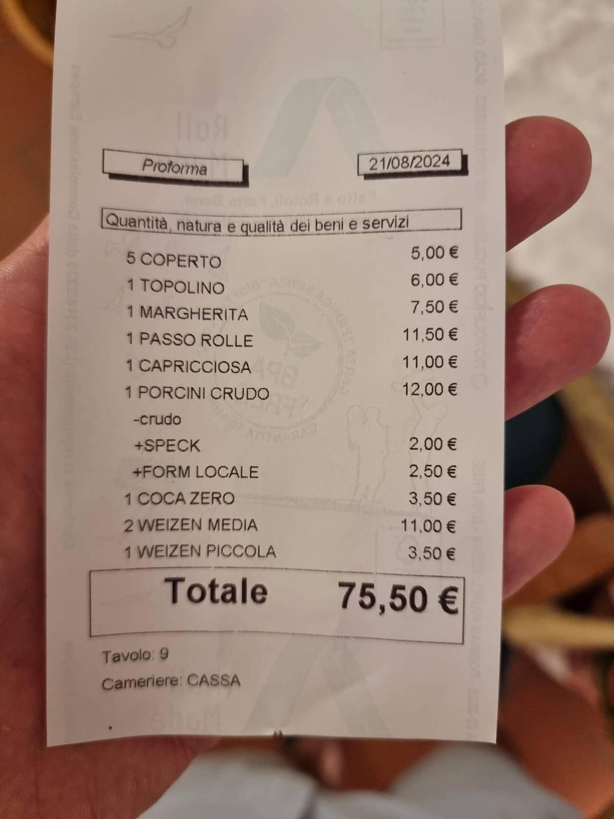 Menu di Pizzeria L'Incontro 