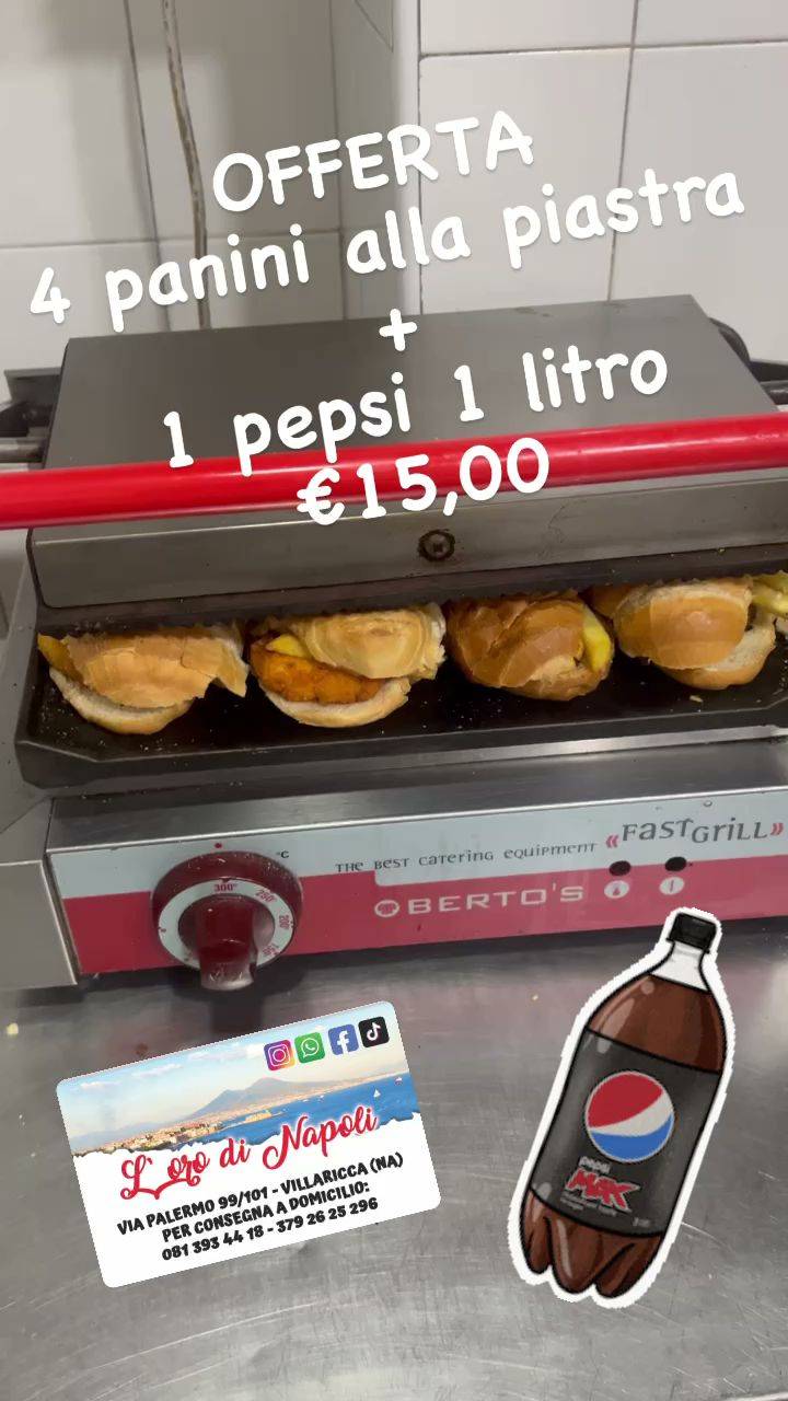 Menu di Pizzeria L'Oro di Napoli 