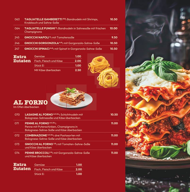 Menu de Pizzeria Libretto Rodgau