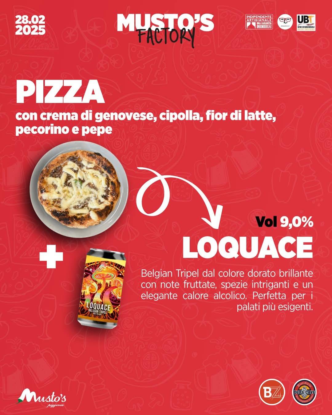 Menu di Pizzeria Musto's 