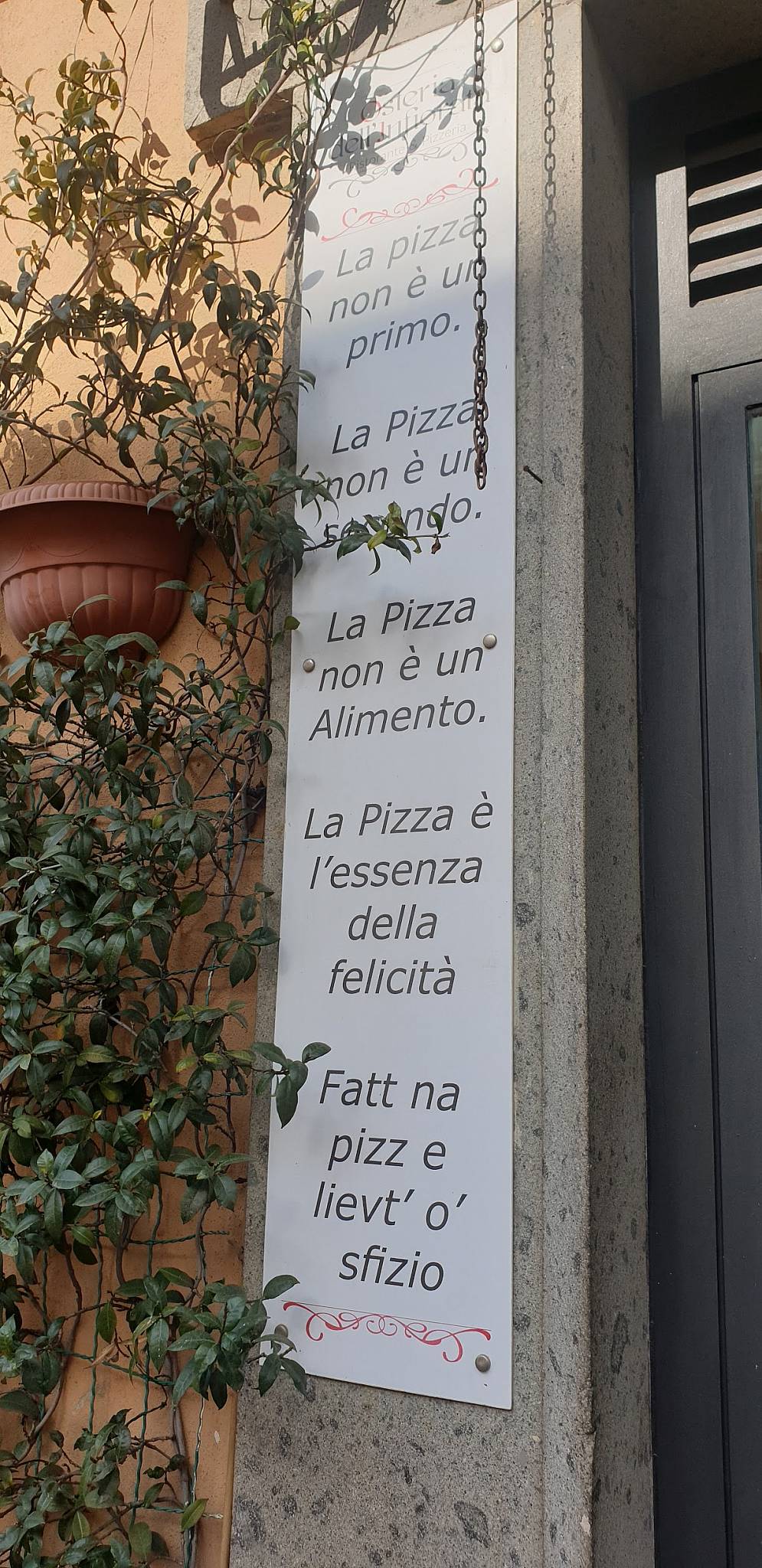Menu di Osteria dell'Infiorata 