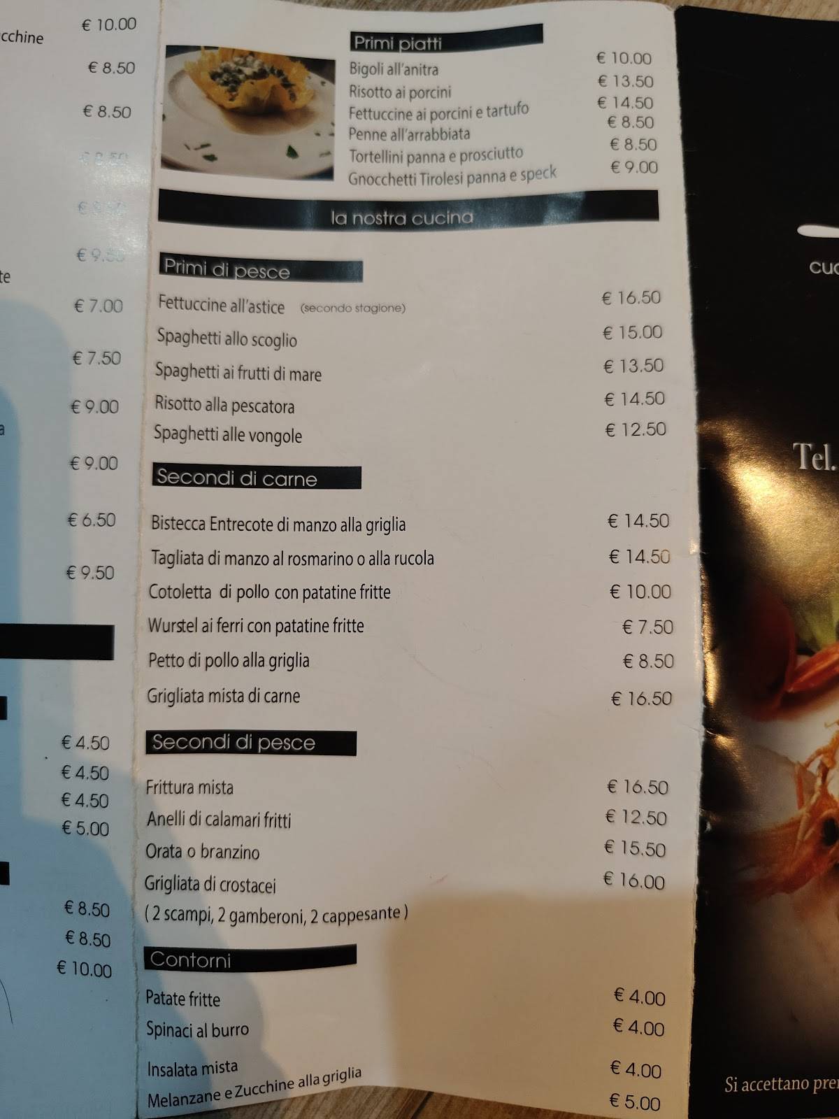 Menu di Papaya Pizzeria Restaurant 