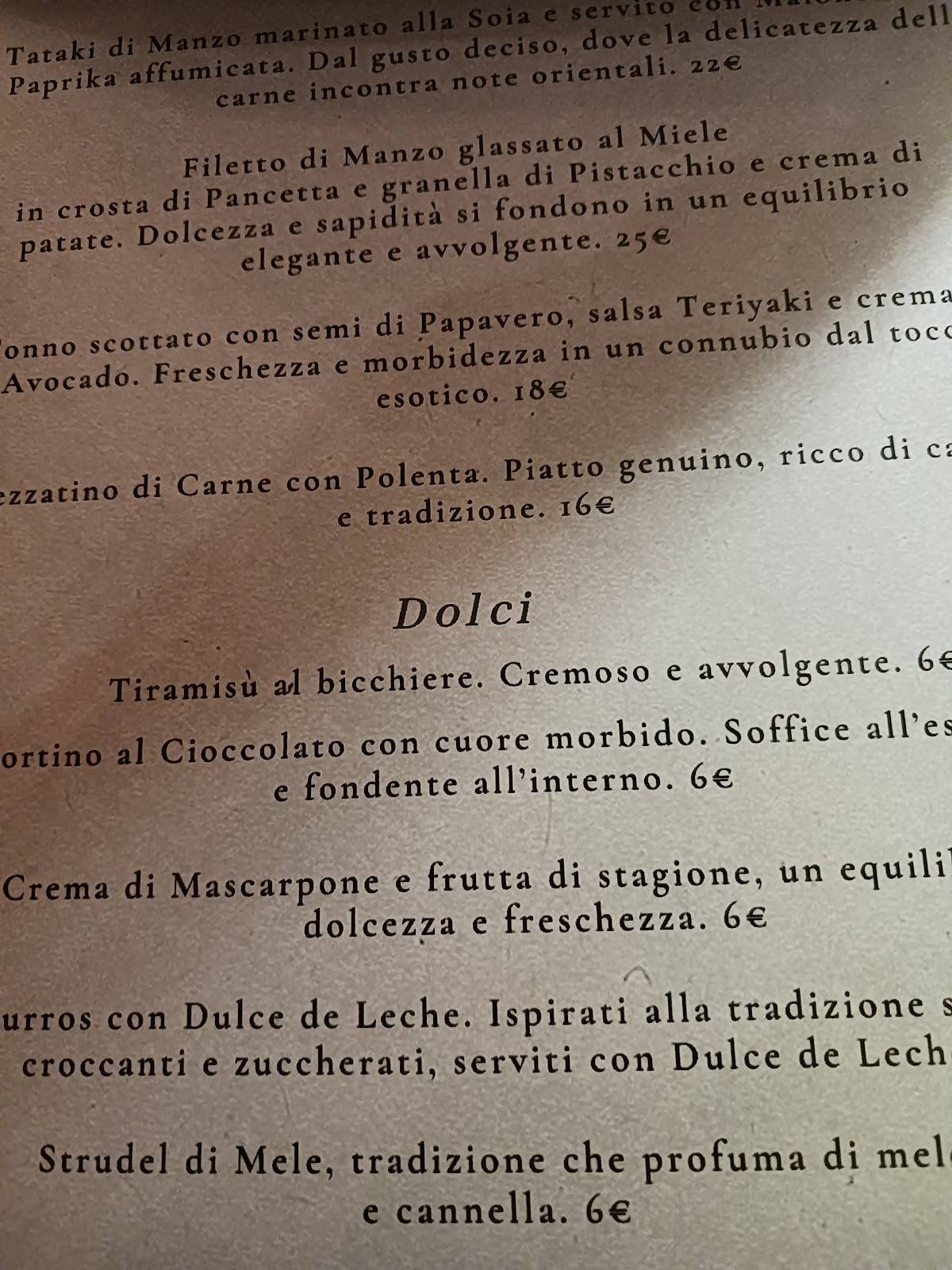 Menu di Pizzeria Ristorante Calò 