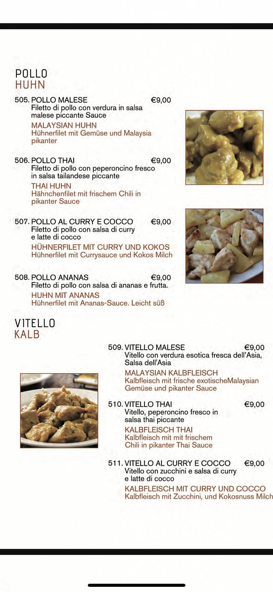 Menu di Pizzeria Ristorante Stelvio 