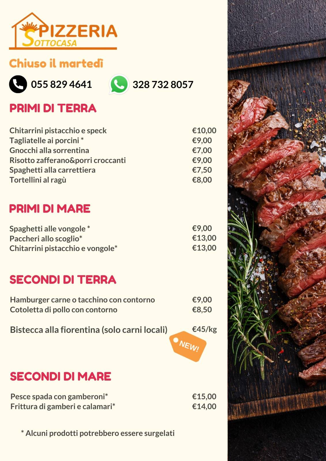 Menu di Pizzeria Sottocasa 