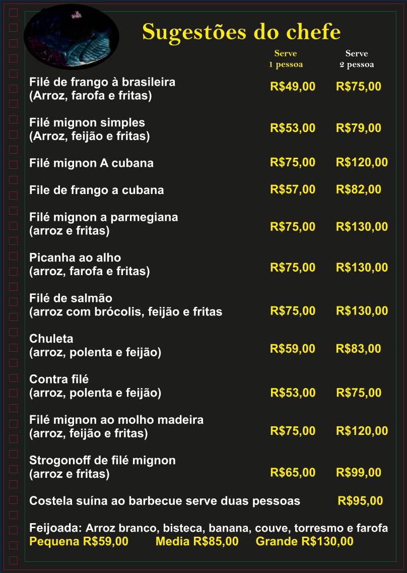 Pizzeto Restaurante e Pizzaria cardápio