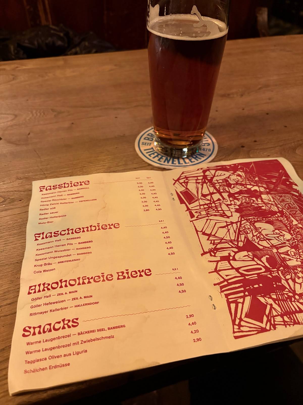 Menu de Pizzini