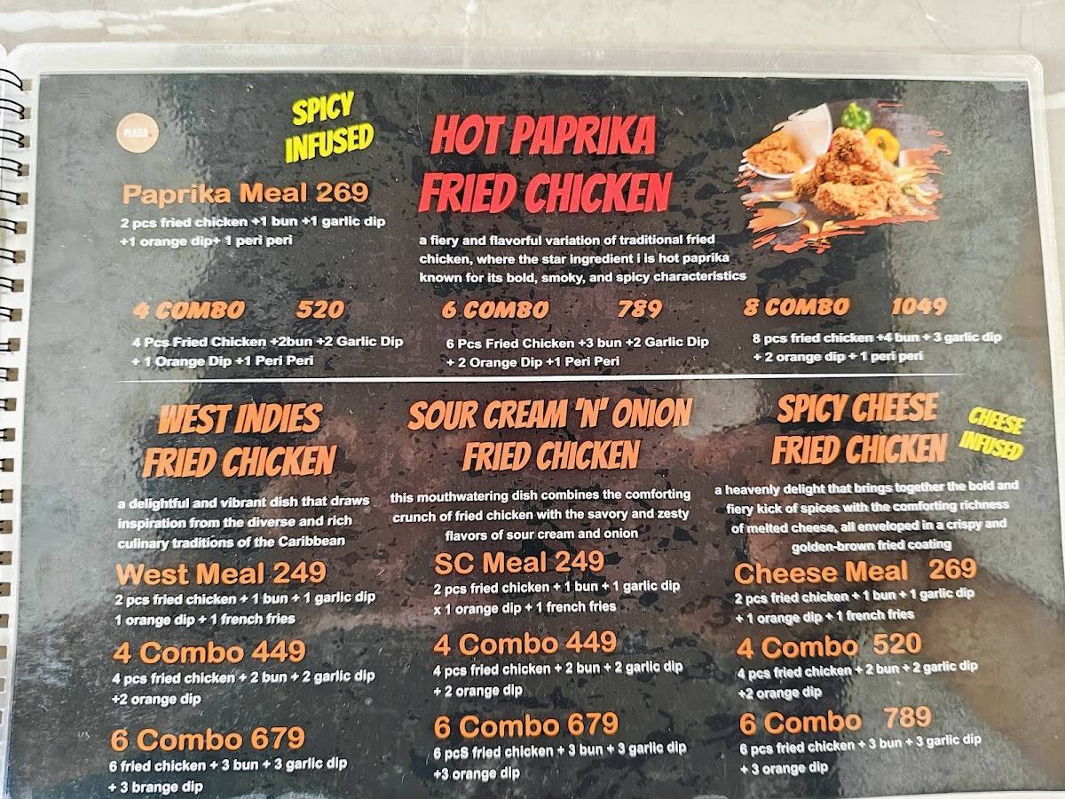 Plated Restaurant menu