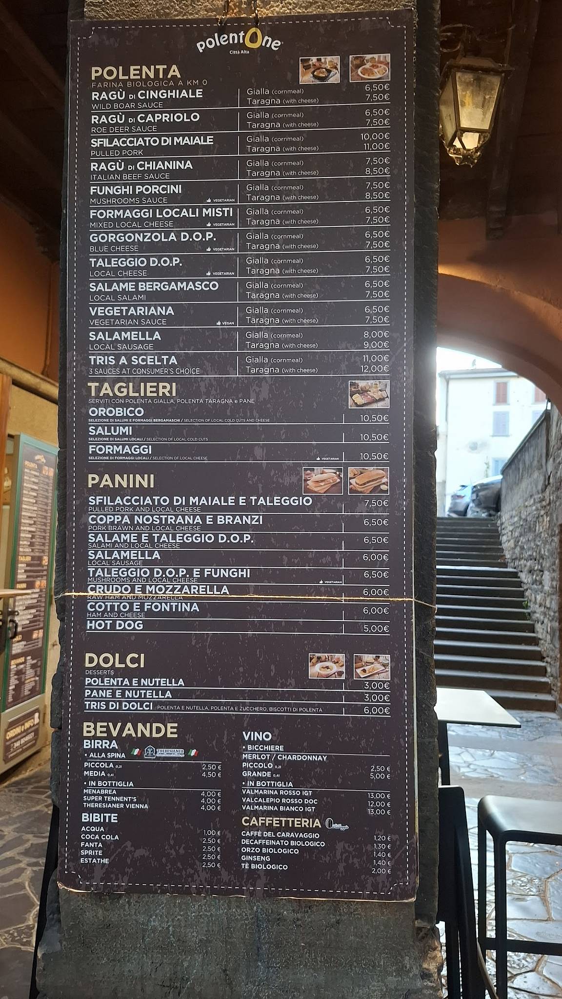 Menu di Polentone 
