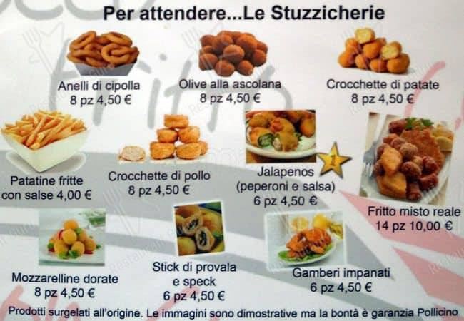 Menu di Pollicino 