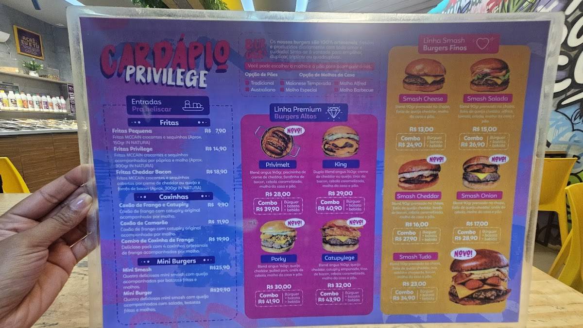 Açaí Privilege cardápio
