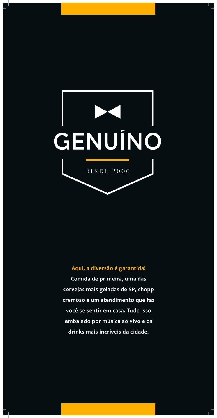 Genuíno Bar e Choperia cardápio