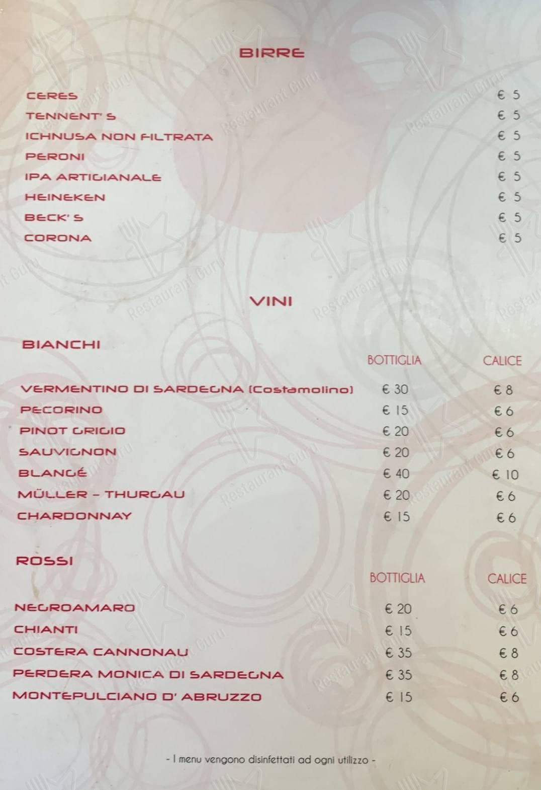 Menu di Caffè La Terrazza 