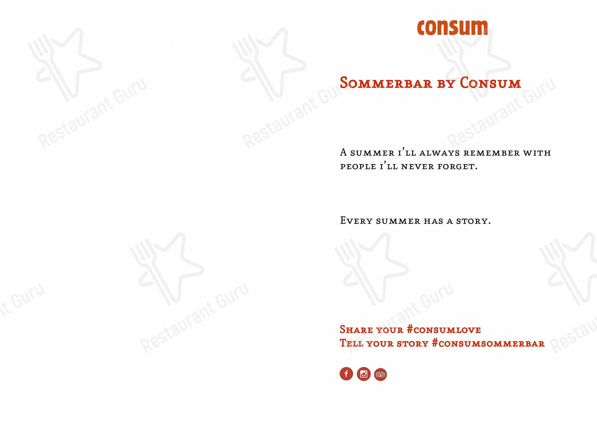 Menu di Consum Weinbar - Основное меню