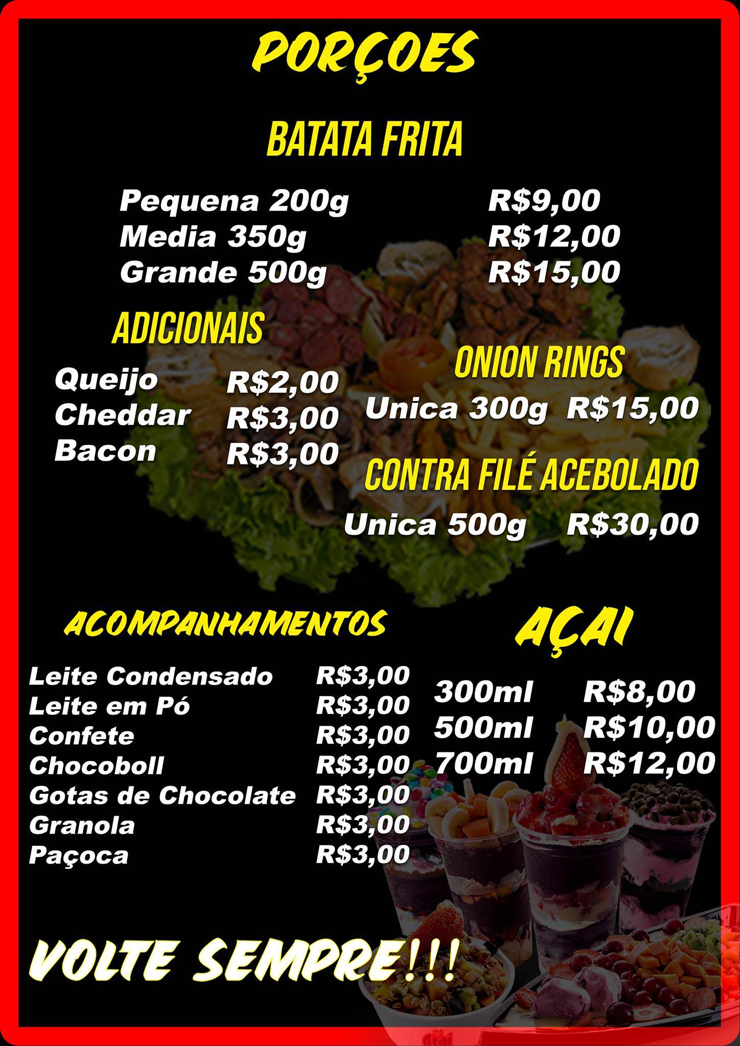 Deniki's Burger cardápio