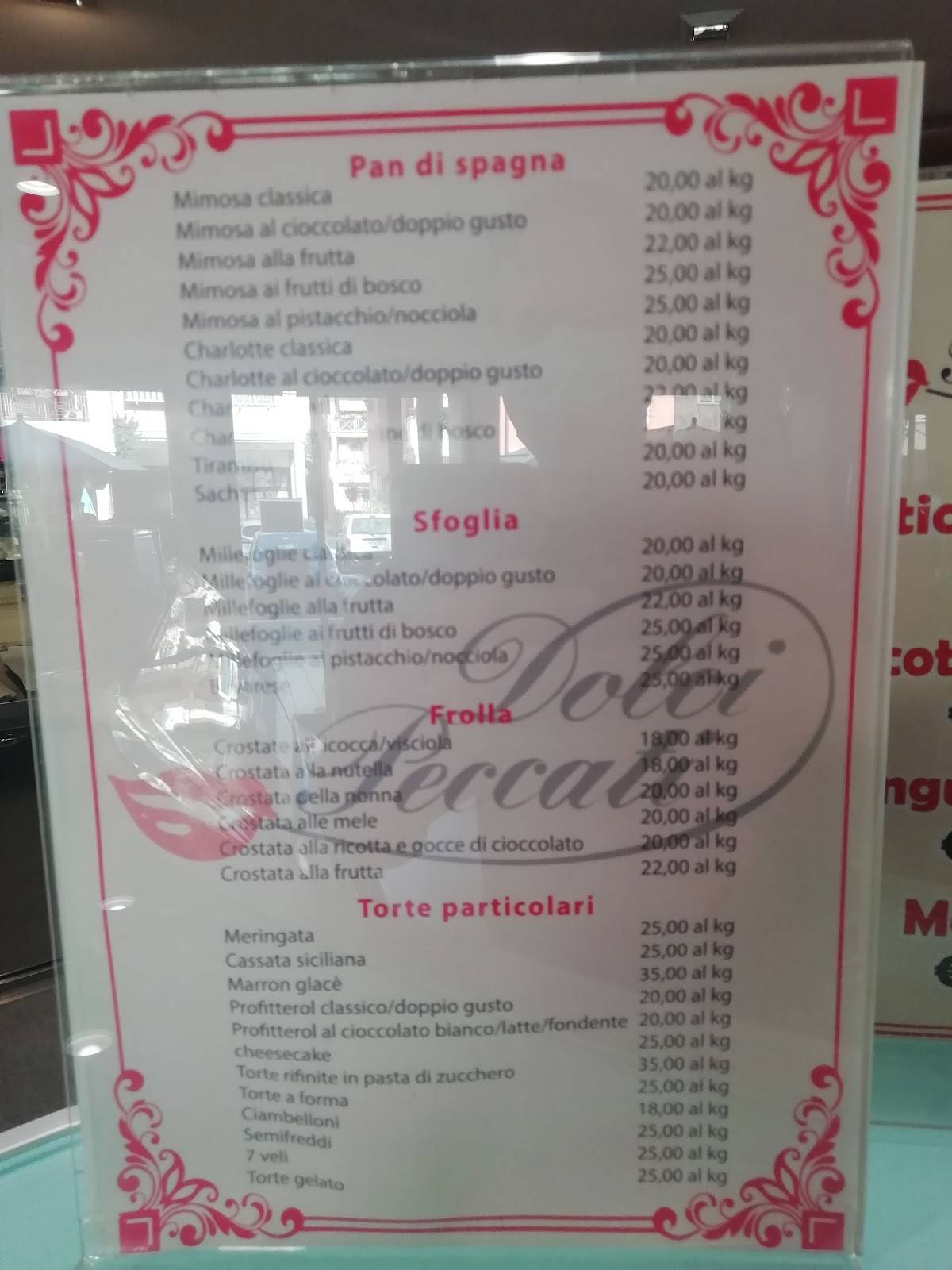 Menu di Dolci Peccati 