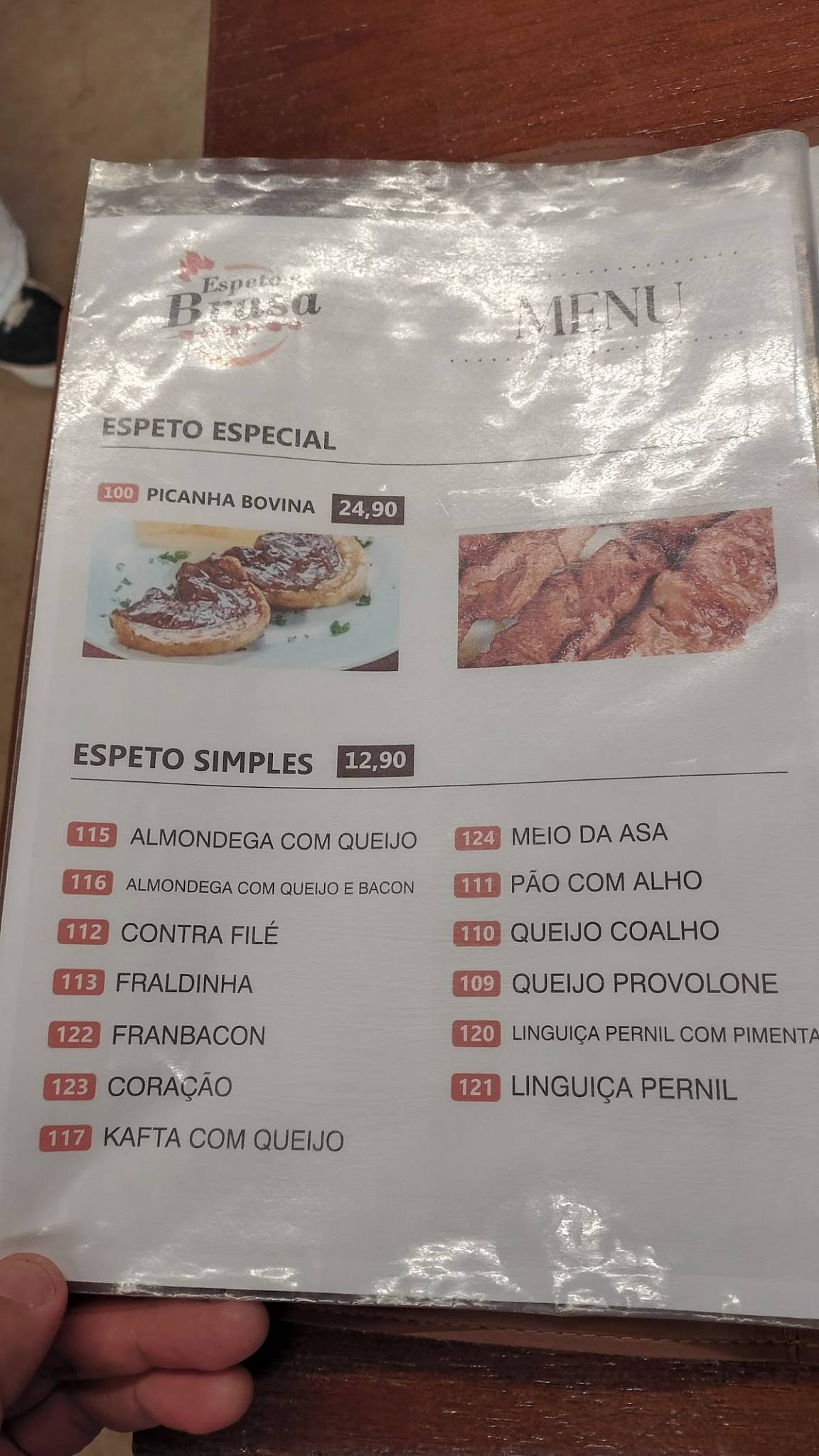 Espeto e Brasa Uberlândia cardápio