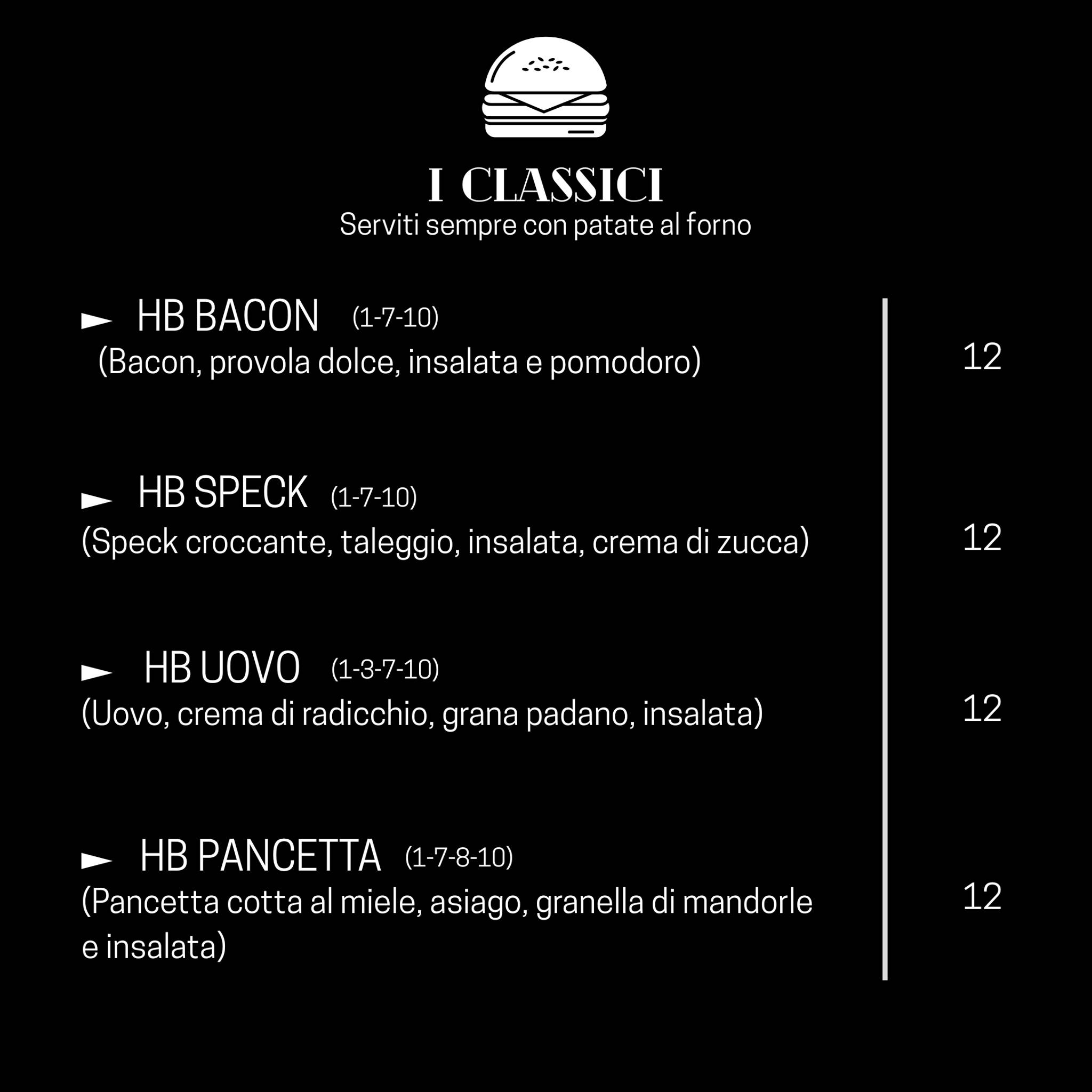 Menu di Retrò Cafè Garage 