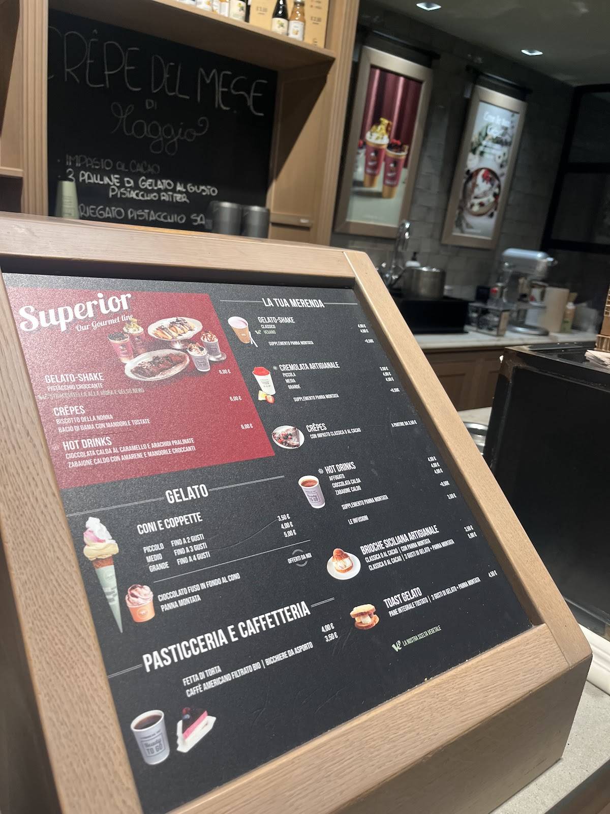 Menu di Gelateria La Romana dal 1947 
