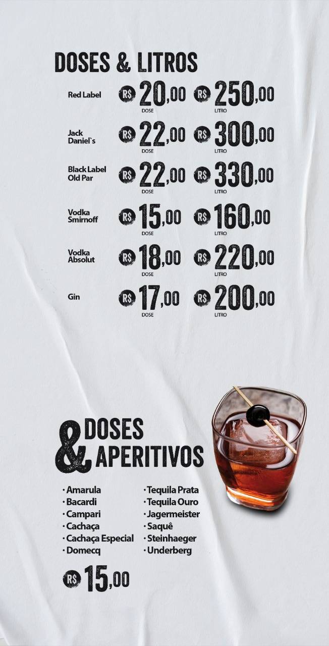 Like Bar cardápio