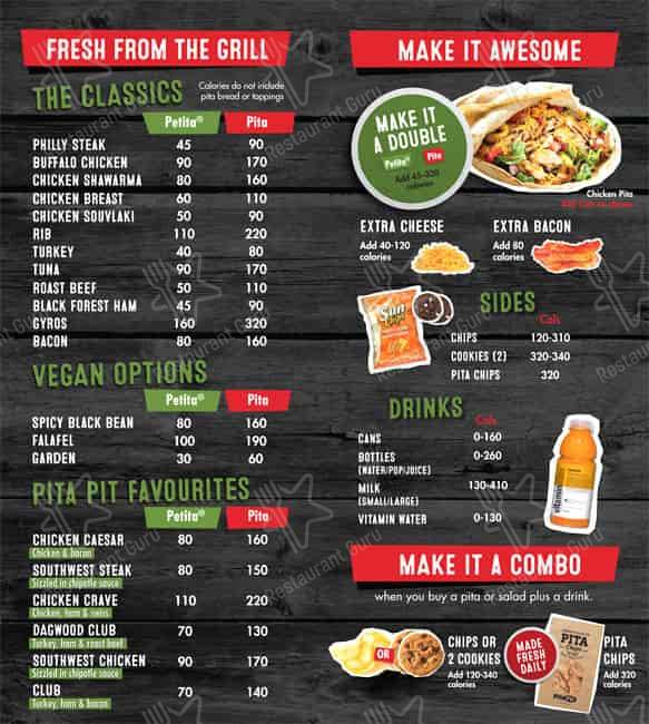 Menu de Pita Pit