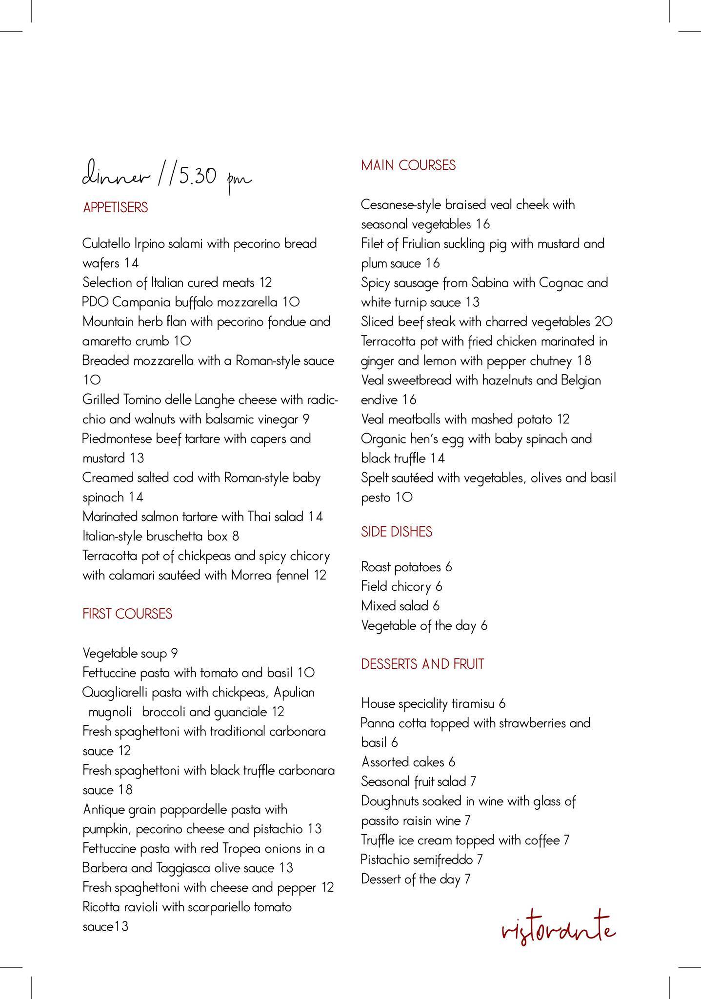 Menu di Magasin 