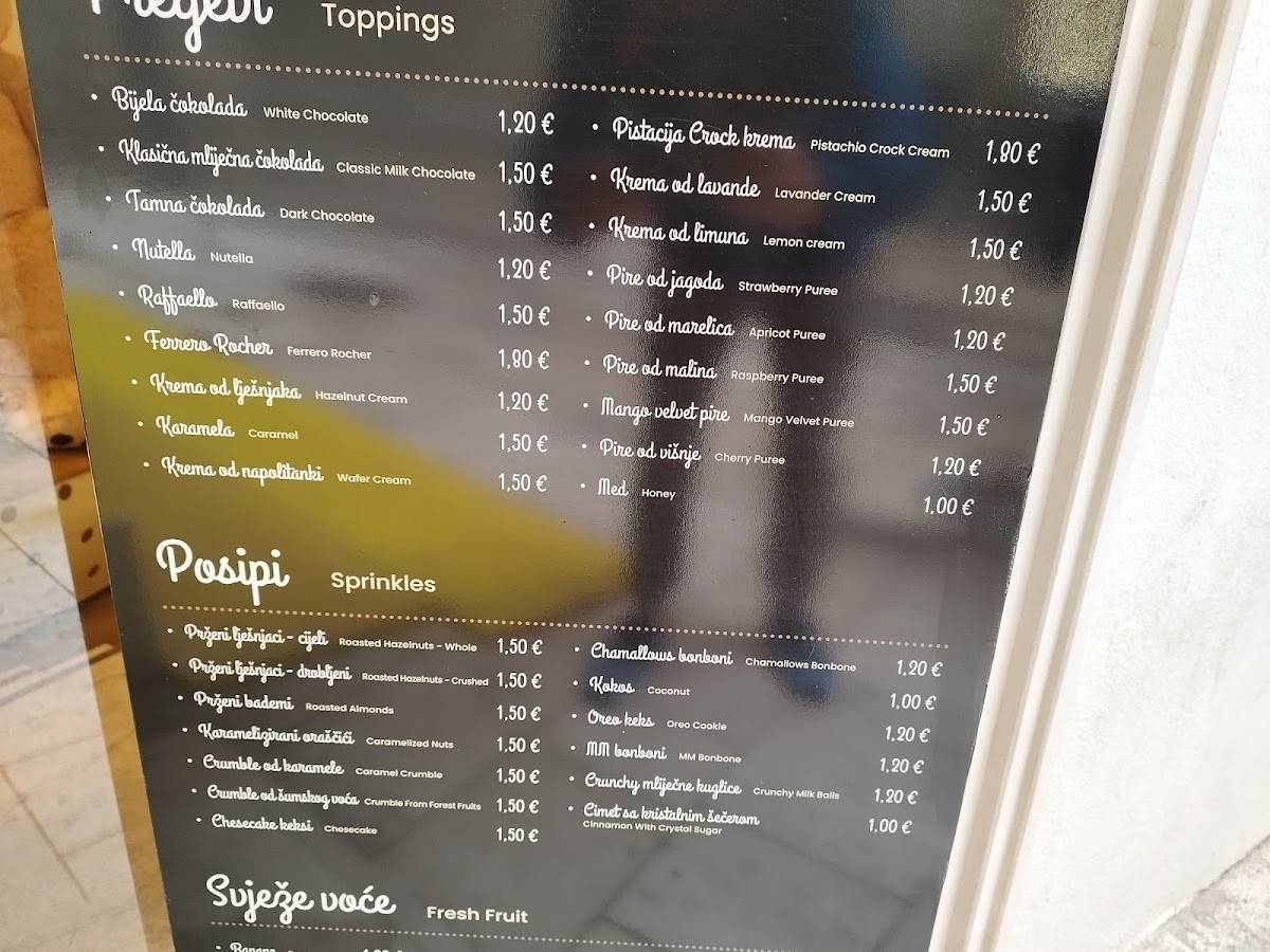 Menu de Puffy Lil' Pancakes Split