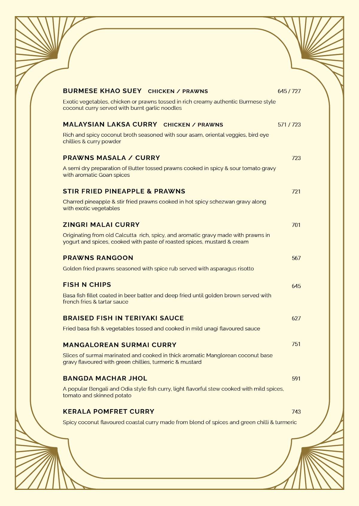 Classico Kitchen and Bar menu