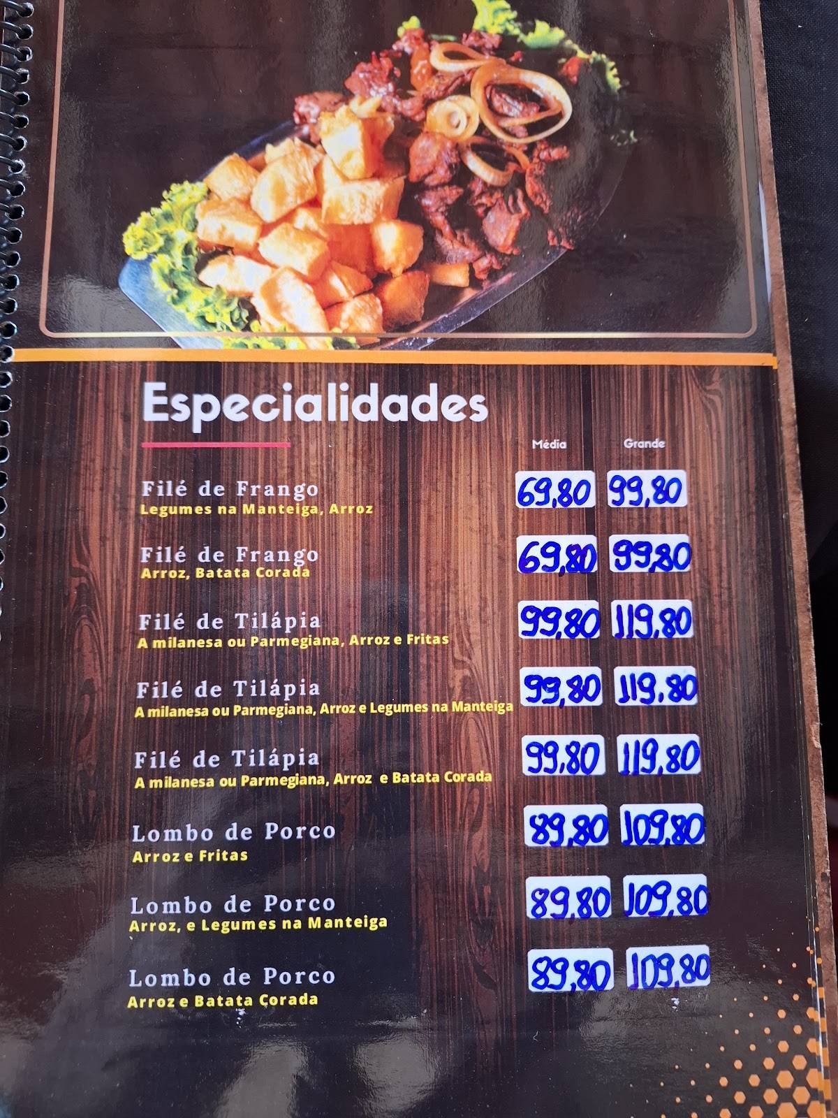 Punga's cardápio