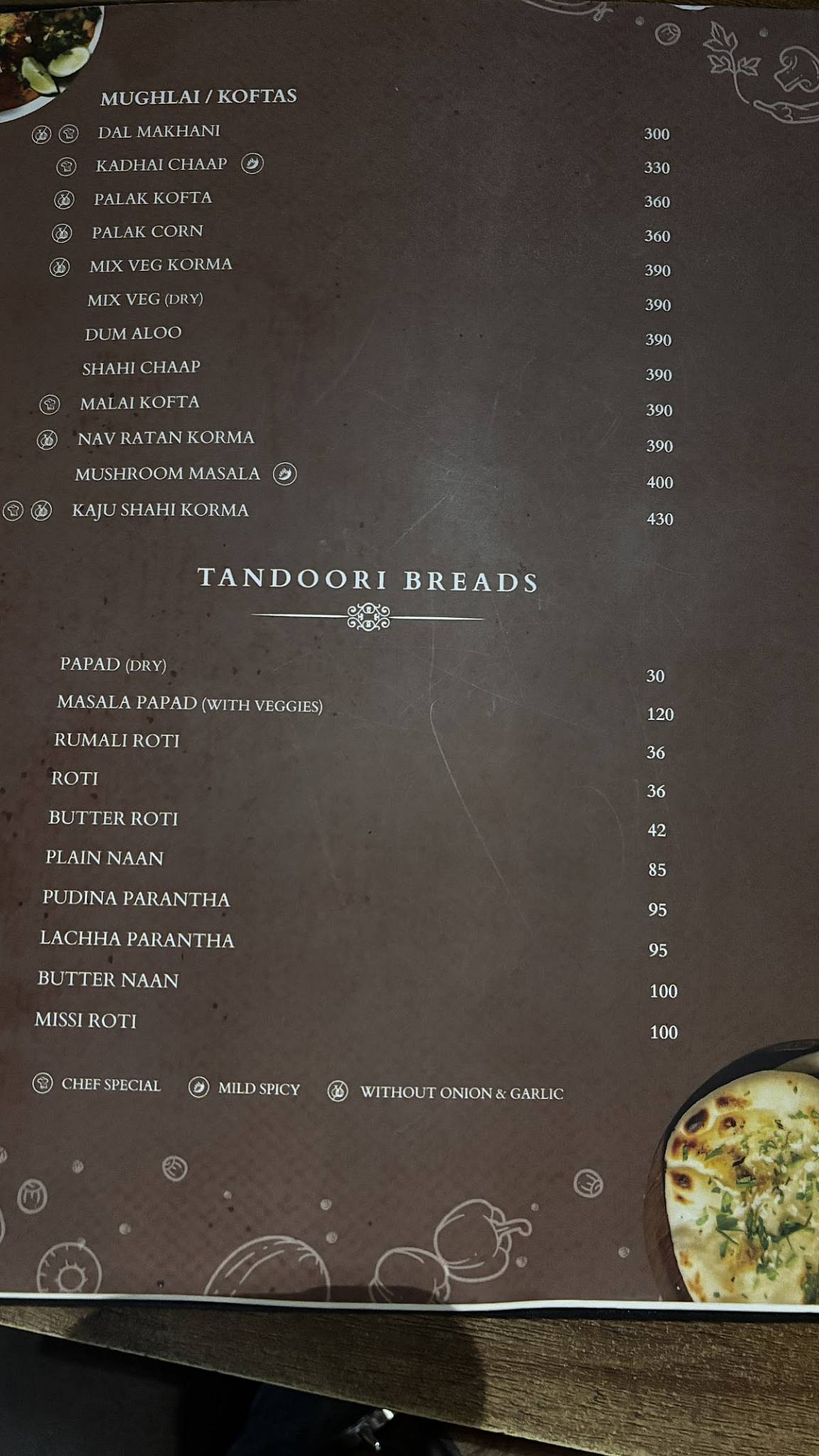 Punjabi Rasoi menu