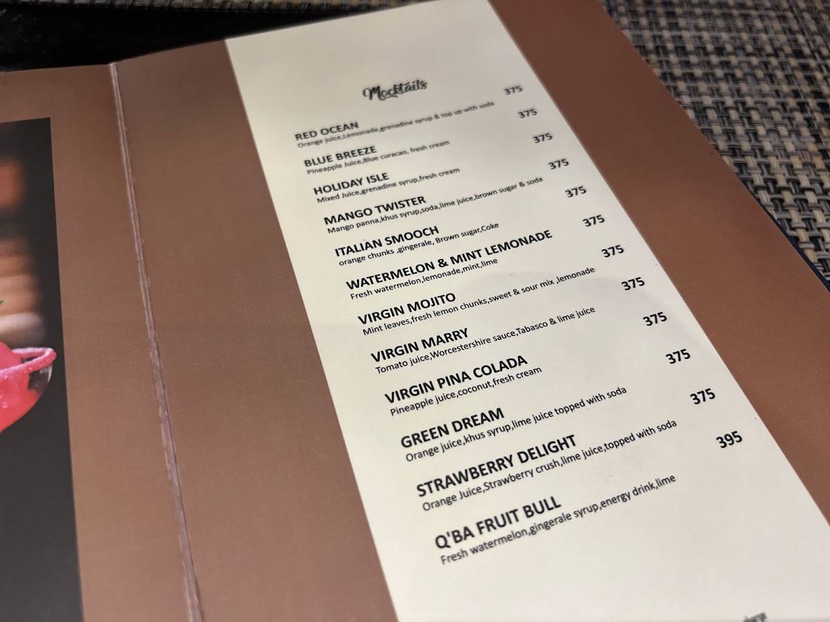QBA menu