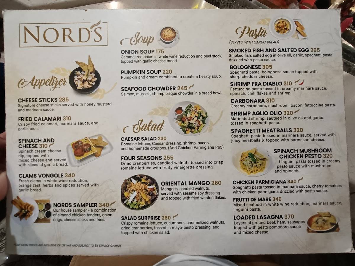 Carta del restaurante Nord's Bread Hub, Ciudad Quezon, SM North Edsa ...