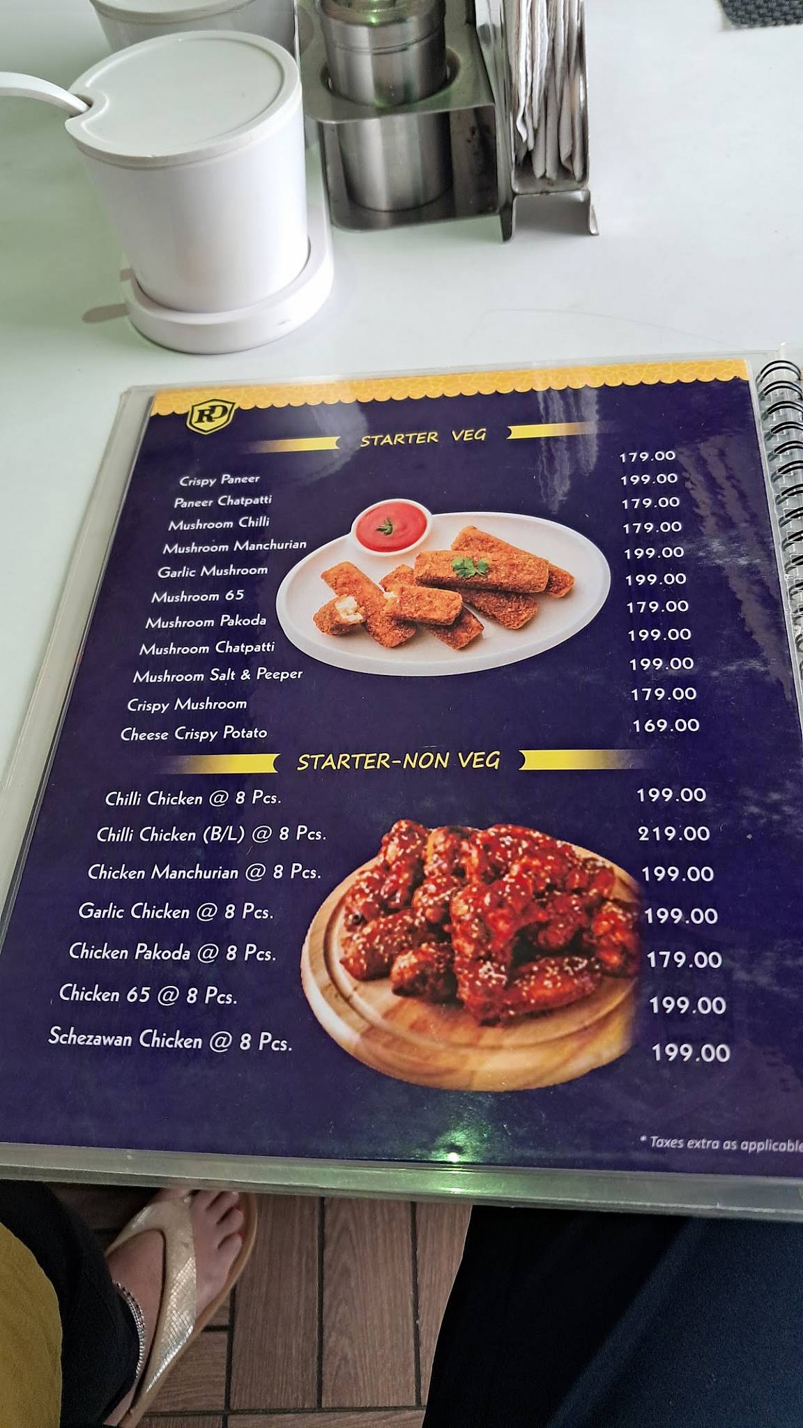 RAJDARBAR Restaurant menu