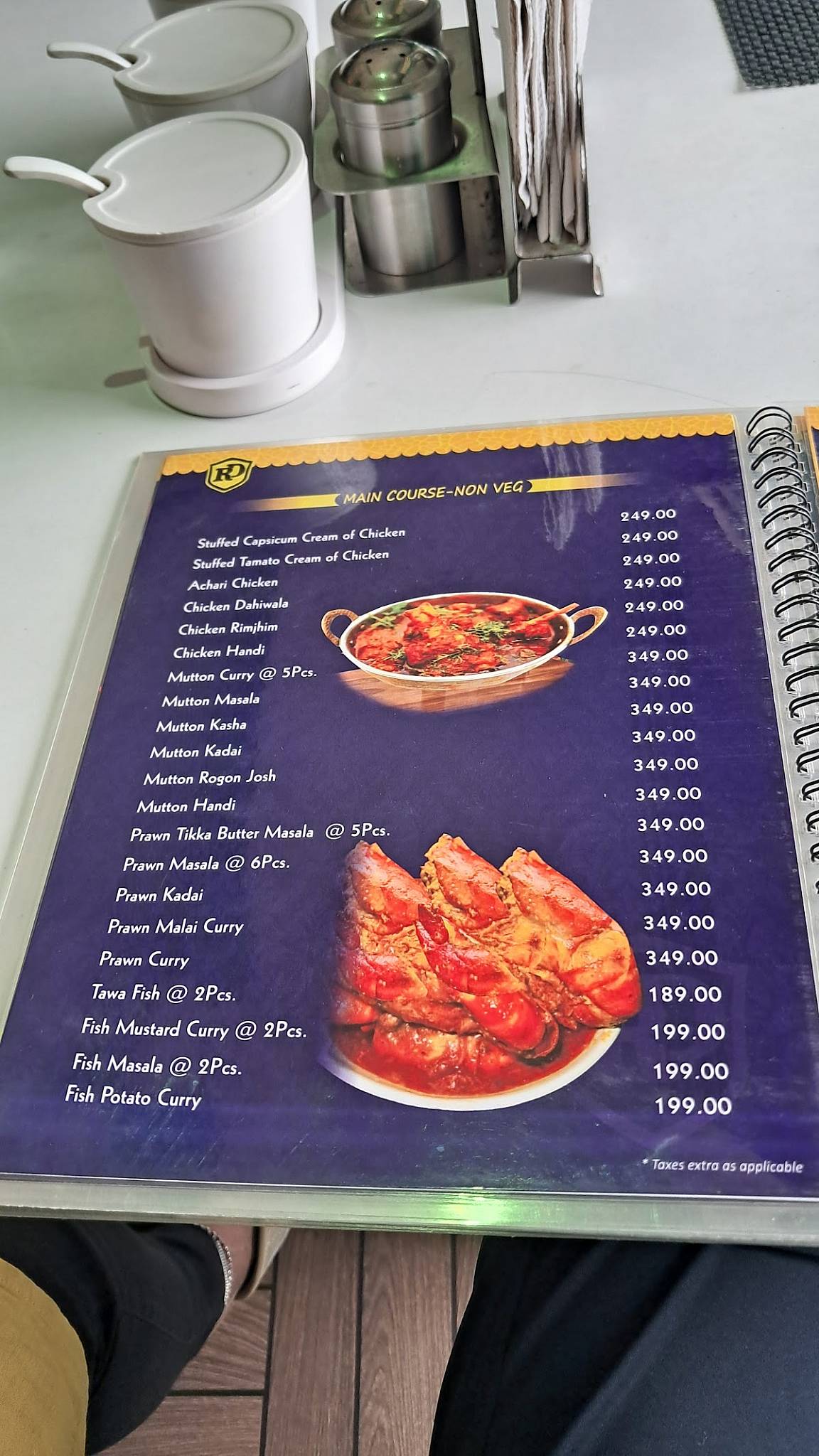 RAJDARBAR Restaurant menu