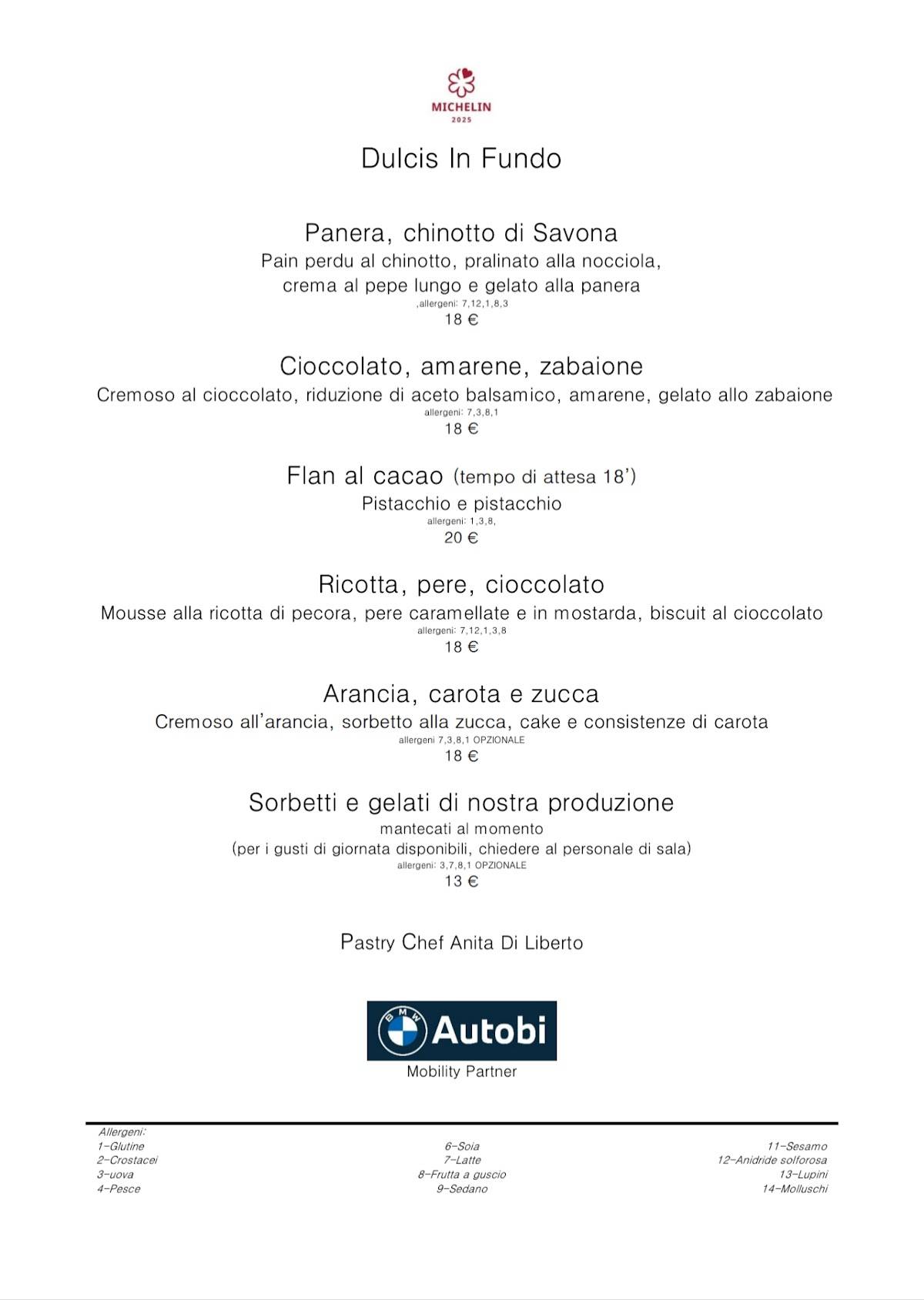 Menu di RISTORANTE San Giorgio 